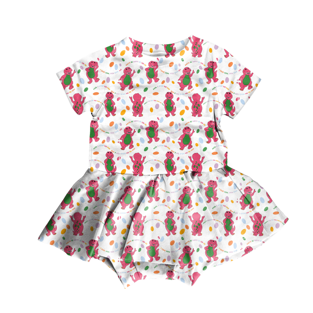 KIDS BAMBOO SHORT SLEEVE SKIRTED LEO - BAMBOO - PRE ORDER