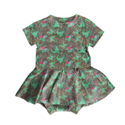 KIDS BAMBOO SHORT SLEEVE SKIRTED LEO - BAMBOO - PRE ORDER