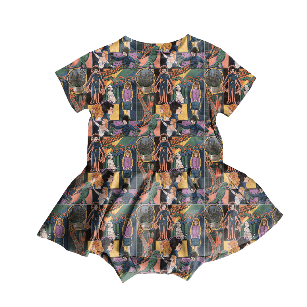 KIDS BAMBOO SHORT SLEEVE SKIRTED LEO - BAMBOO - PRE ORDER