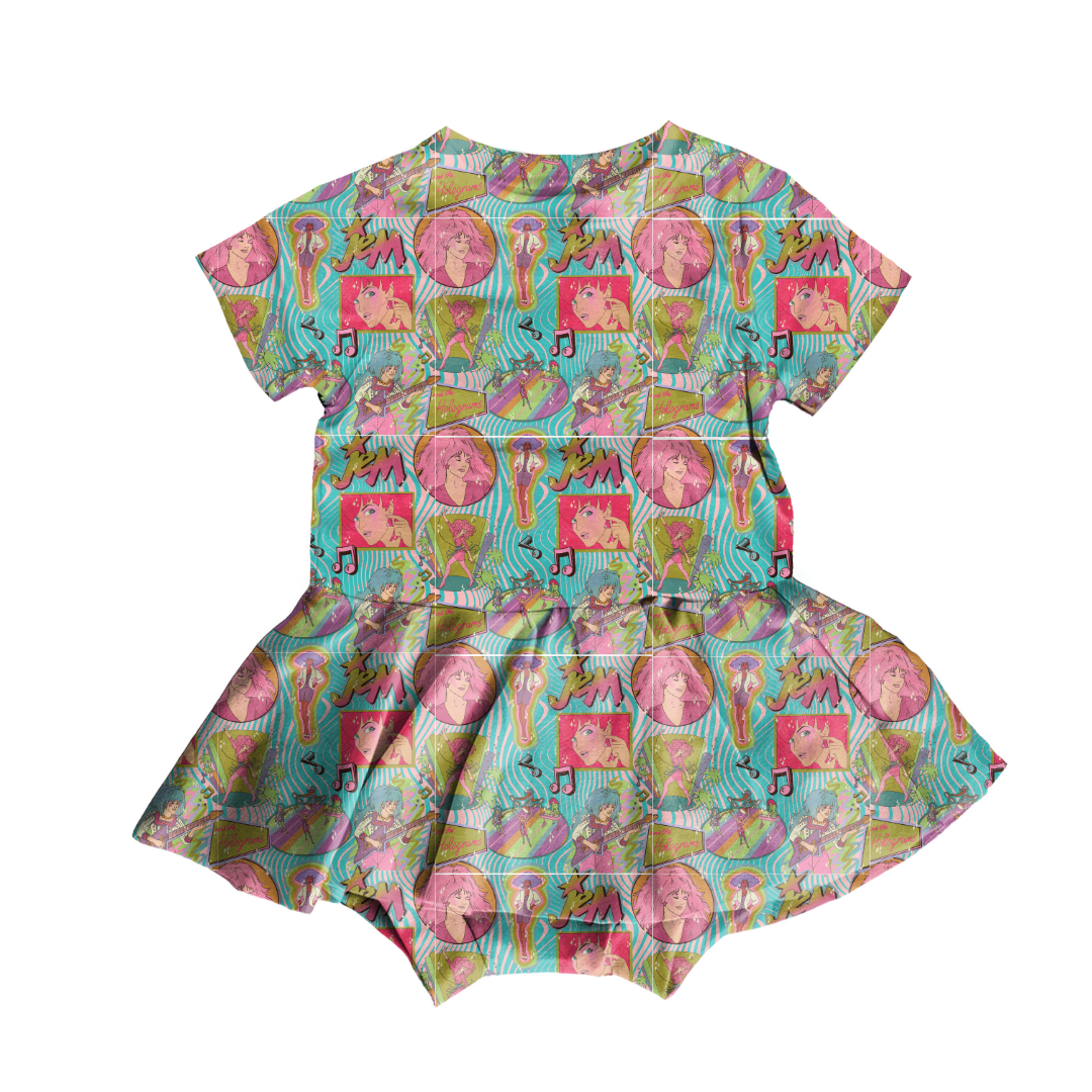KIDS BAMBOO SHORT SLEEVE SKIRTED LEO - BAMBOO - PRE ORDER