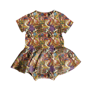 KIDS BAMBOO SHORT SLEEVE SKIRTED LEO - BAMBOO - PRE ORDER