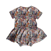 KIDS BAMBOO SHORT SLEEVE SKIRTED LEO - BAMBOO - PRE ORDER