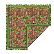 NEST RUFFLE TRIM BLANKET - DOUBLE LAYER - KNIT - PRE ORDER