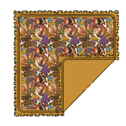 NEST RUFFLE TRIM BLANKET - DOUBLE LAYER - KNIT - PRE ORDER