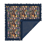 NEST RUFFLE TRIM BLANKET - DOUBLE LAYER - KNIT - PRE ORDER