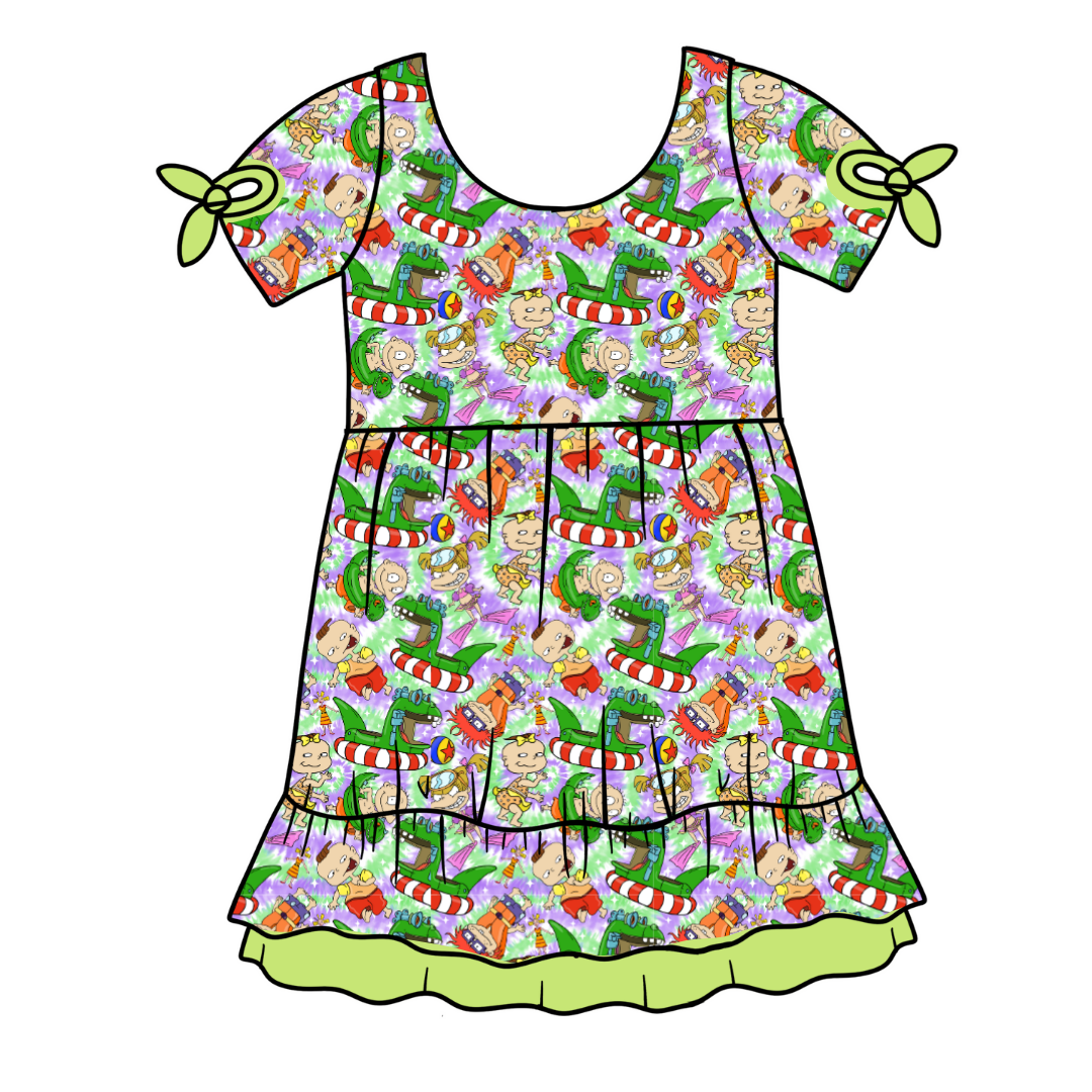 Summer Babies - Serenity - Kid's Short Sleeve Nightgown - Bamboo - PRE ORDER