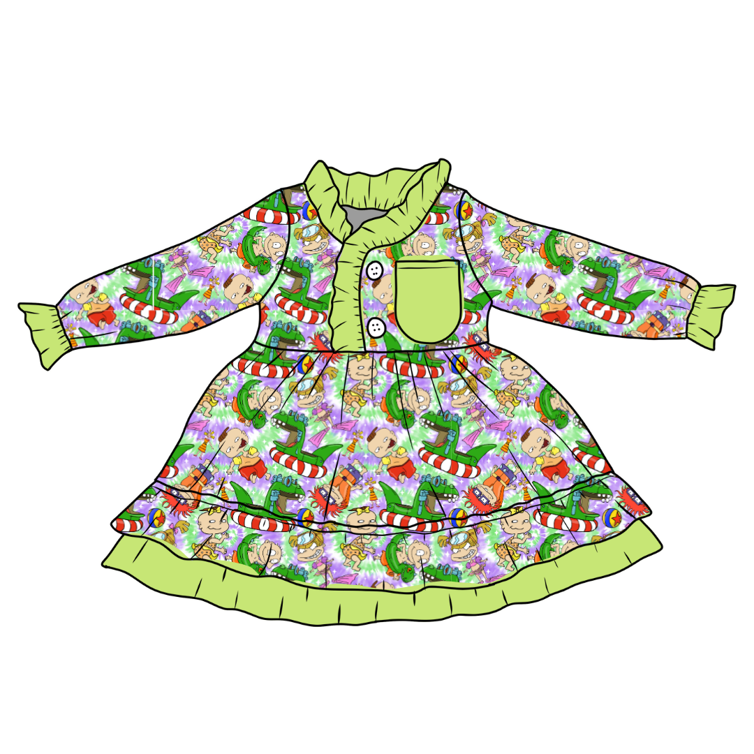 Summer Babies - Lovey - Kid's Long Sleeve Nightgown - Bamboo - PRE ORDER