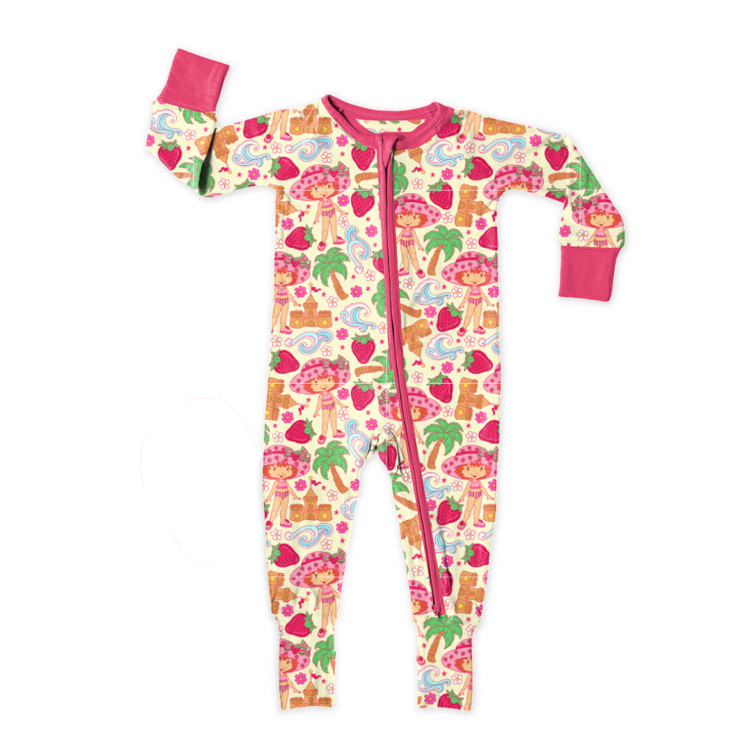 Strawberry Summer - Dreamland - Kid's Long Sleeve Sleeper - Bamboo - PRE ORDER