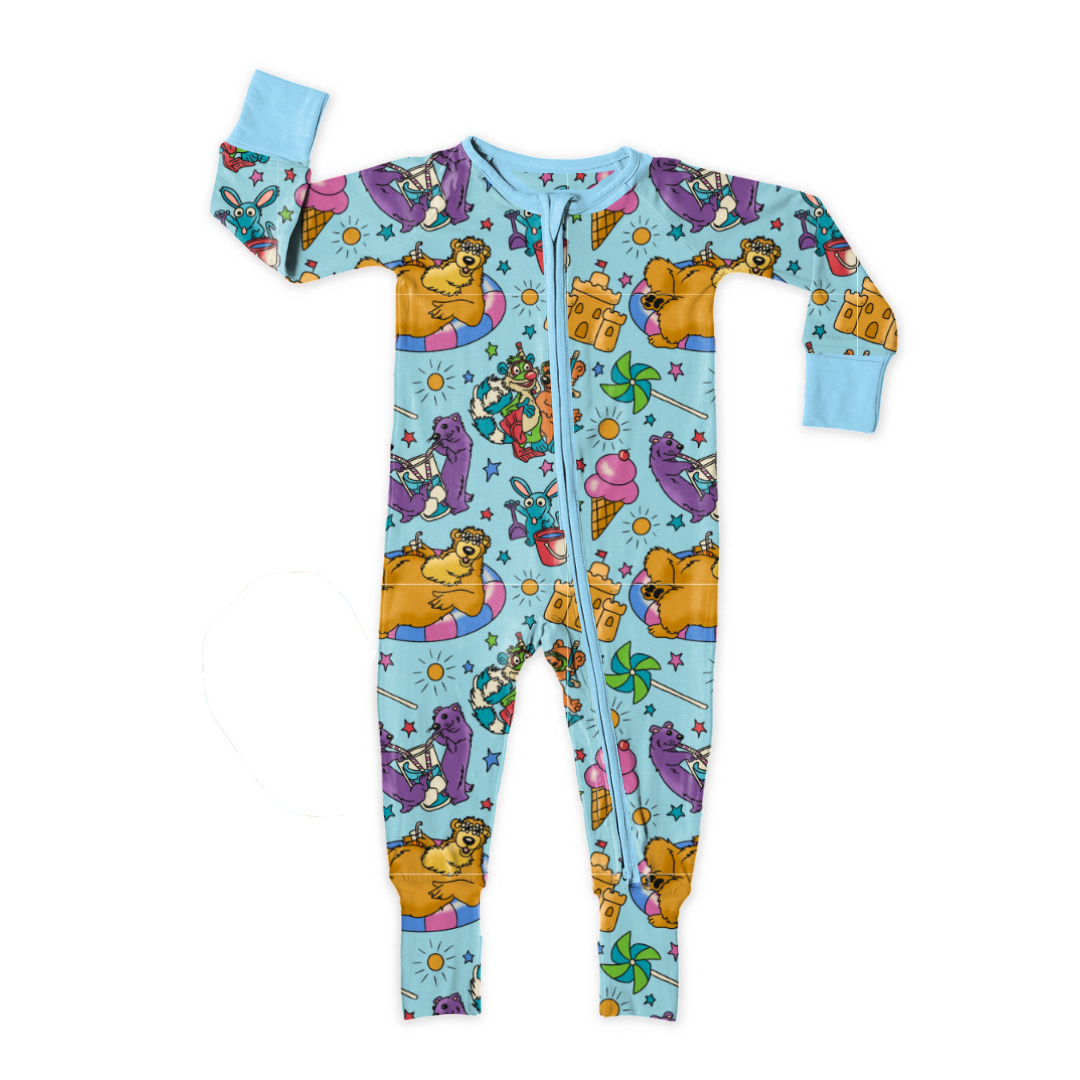 Summer Cooler - Dreamland - Kid's Long Sleeve Sleeper - Bamboo - PRE ORDER