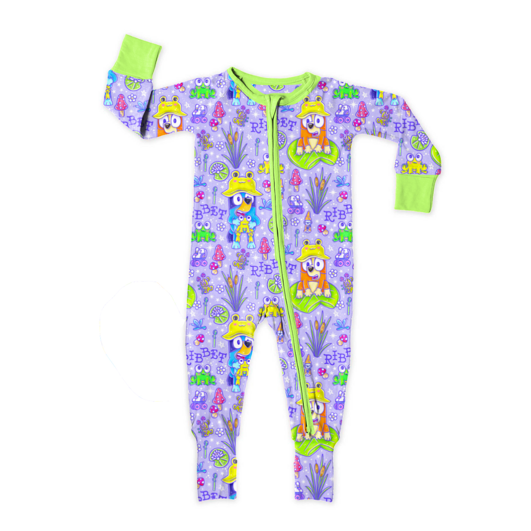 Ribbit - Dreamland - Kid's Long Sleeve Sleeper - Bamboo - PRE ORDER