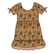 KIDS SERENITY SHORT SLEEVE LOUNGE DRESS - BAMBOO - PRE ORDER