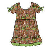 KIDS SERENITY SHORT SLEEVE LOUNGE DRESS - BAMBOO - PRE ORDER