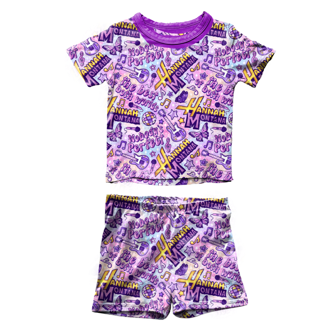 Nobody's Perfect - Snugg - Kid's Short Sleeve Pajama Short Set - Bamboo - PRE ORDER