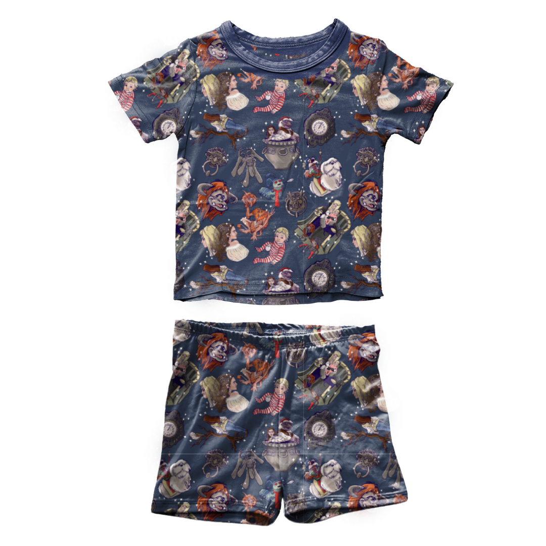 The Babe - Snugg - Kid's Short Sleeve Pajama Short Set - Bamboo - PRE ORDER