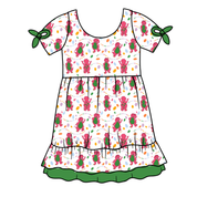 KIDS SERENITY SHORT SLEEVE LOUNGE DRESS - BAMBOO - PRE ORDER