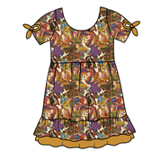 KIDS SERENITY SHORT SLEEVE LOUNGE DRESS - BAMBOO - PRE ORDER