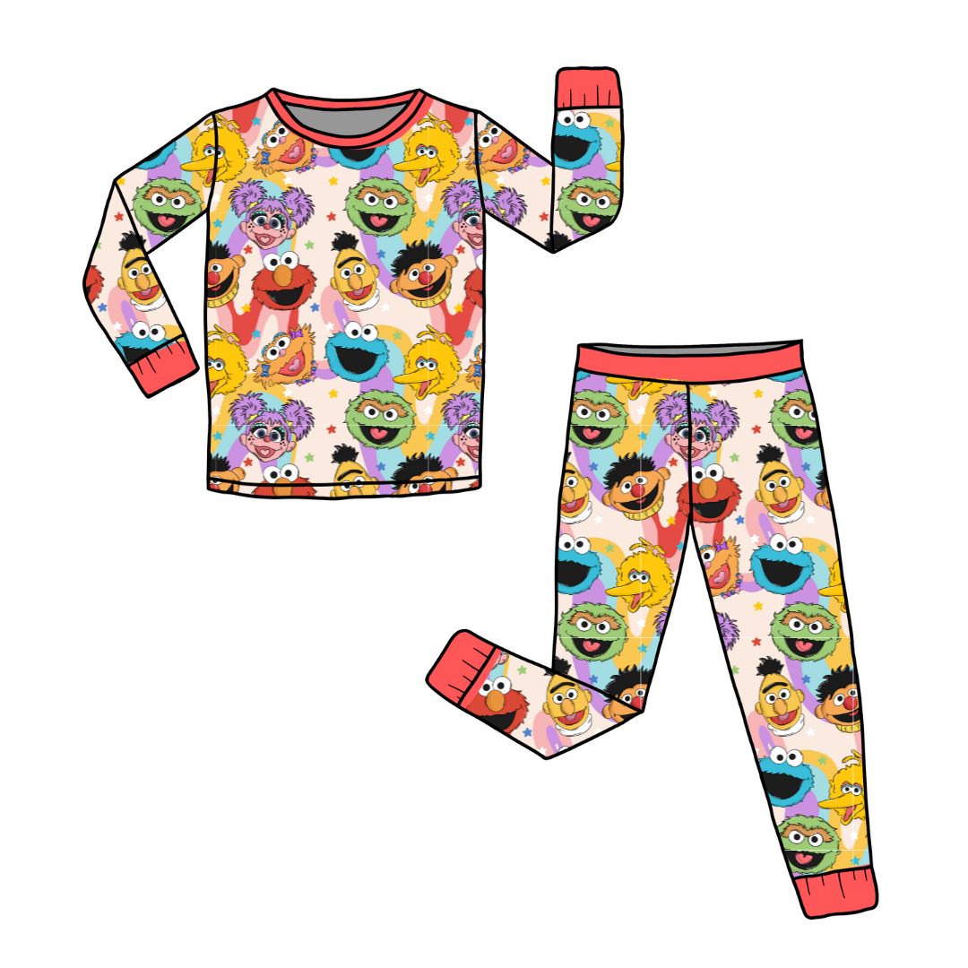 Sunny Days - Slumber - Kid's Long Sleeve Pajama Pants Set - Bamboo - PRE ORDER