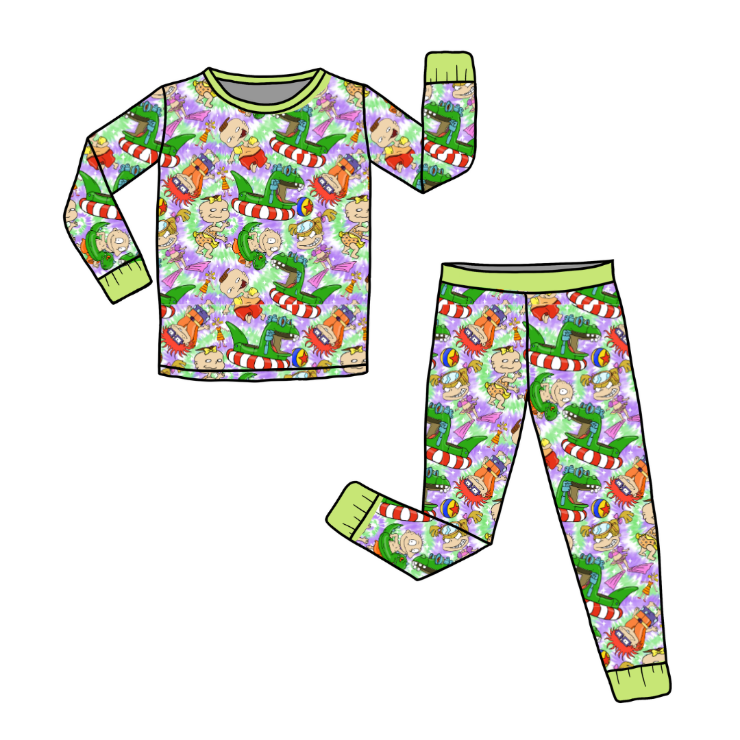 Summer Babies - Slumber - Kid's Long Sleeve Pajama Pants Set - Bamboo - PRE ORDER