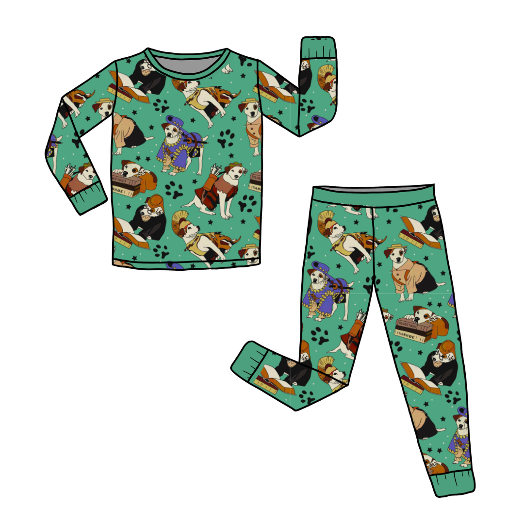 What's the Story - Slumber - Kid's Long Sleeve Pajama Pants Set - Bamboo - PRE ORDER