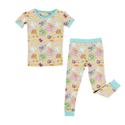 KIDS SHORT SLEEVE PAJAMA PANTS SET - BAMBOO - PRE ORDER