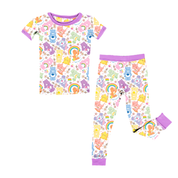 KIDS SHORT SLEEVE PAJAMA PANTS SET - BAMBOO - PRE ORDER