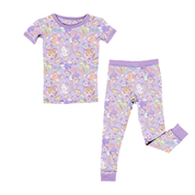 KIDS SHORT SLEEVE PAJAMA PANTS SET - BAMBOO - PRE ORDER