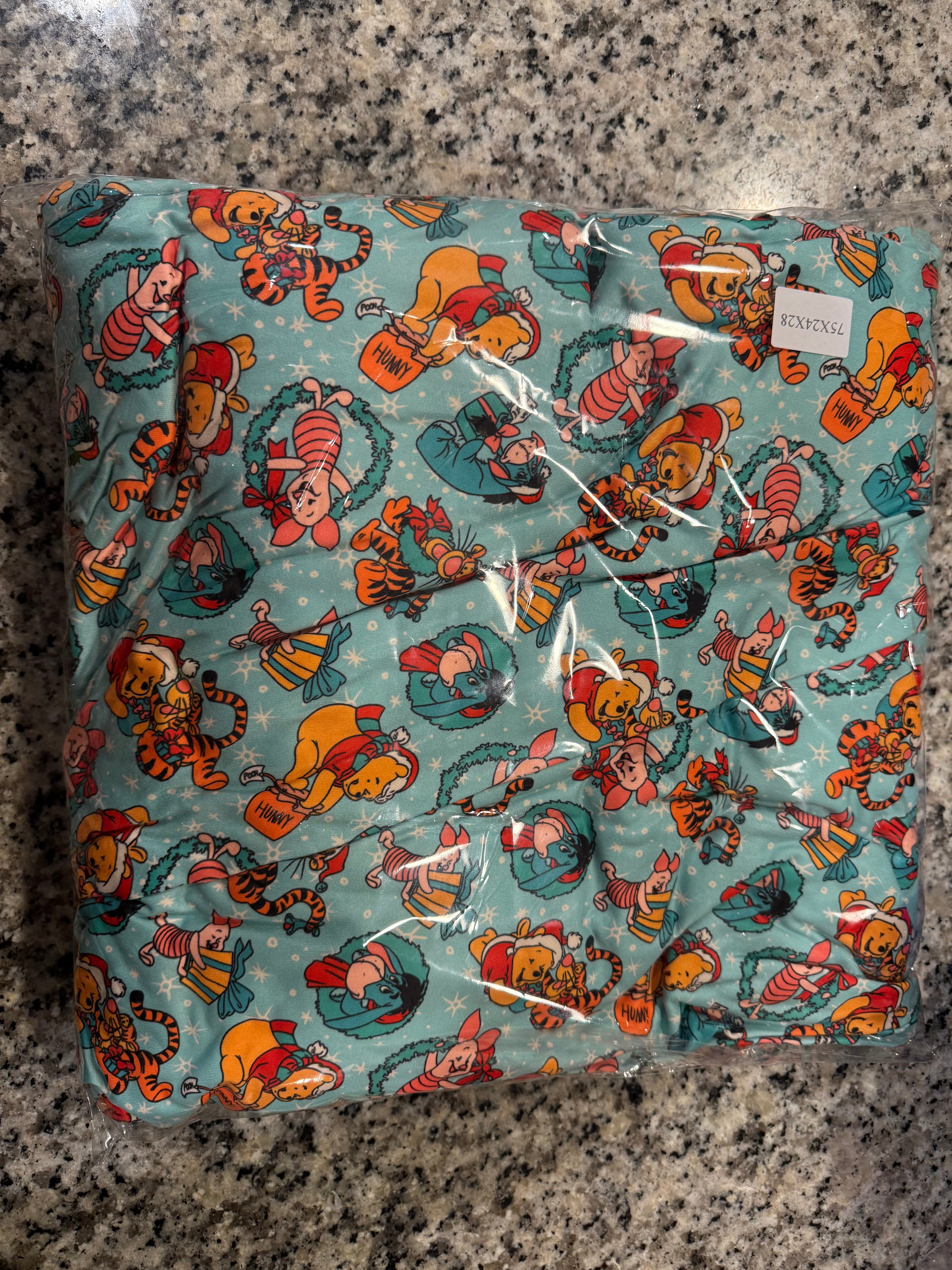 & Christmas Too - Fitted Sheet - Knit - Ready to Ship - Queen