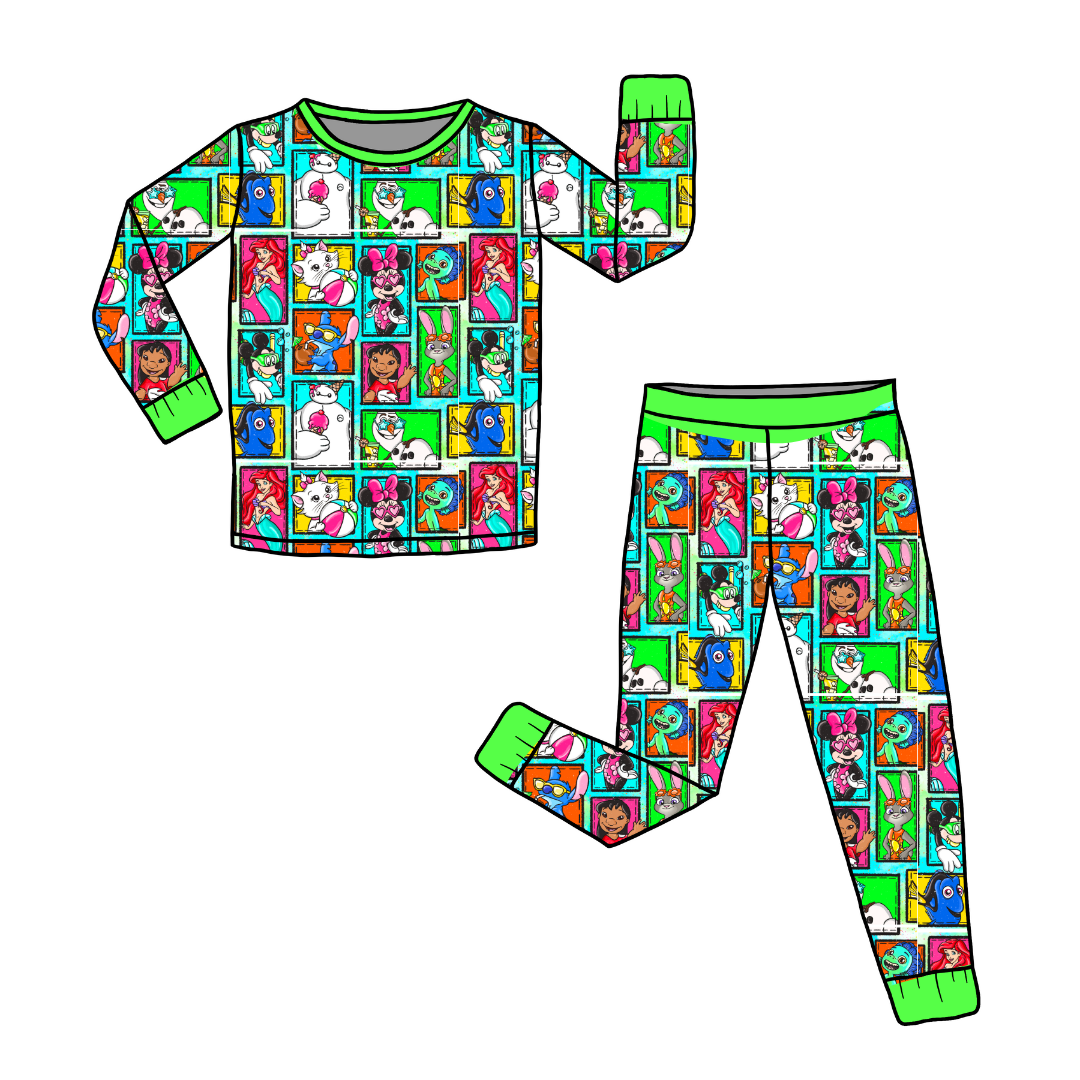 Summer Magic - Slumber - Kid's Long Sleeve Pajama Pants Set - Bamboo - PRE ORDER