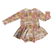KIDS BAMBOO LONG SLEEVE SKIRTED LEO - BAMBOO - PRE ORDER