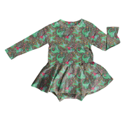 KIDS BAMBOO LONG SLEEVE SKIRTED LEO - BAMBOO - PRE ORDER