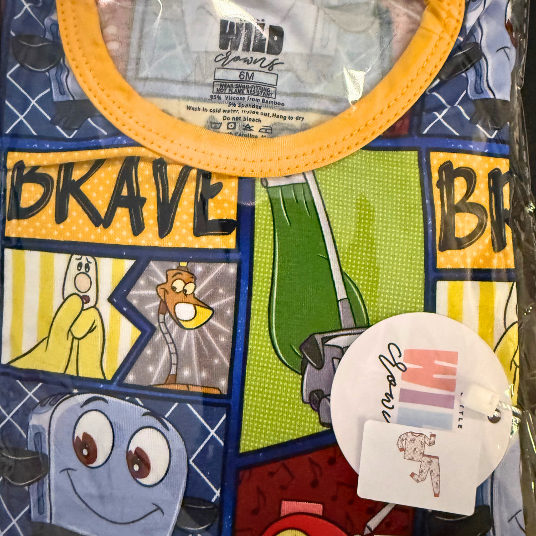 Toaster - Slumber Long Sleeve Pajama Pants Set - Bamboo - Ready to Ship - 6M