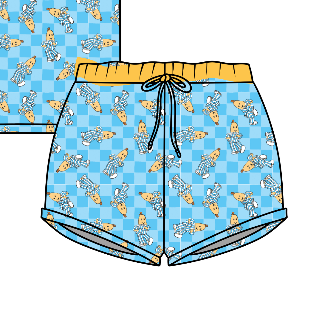 Bananas - Snugg - Adult Pajama Shorts - Bamboo - PRE ORDER