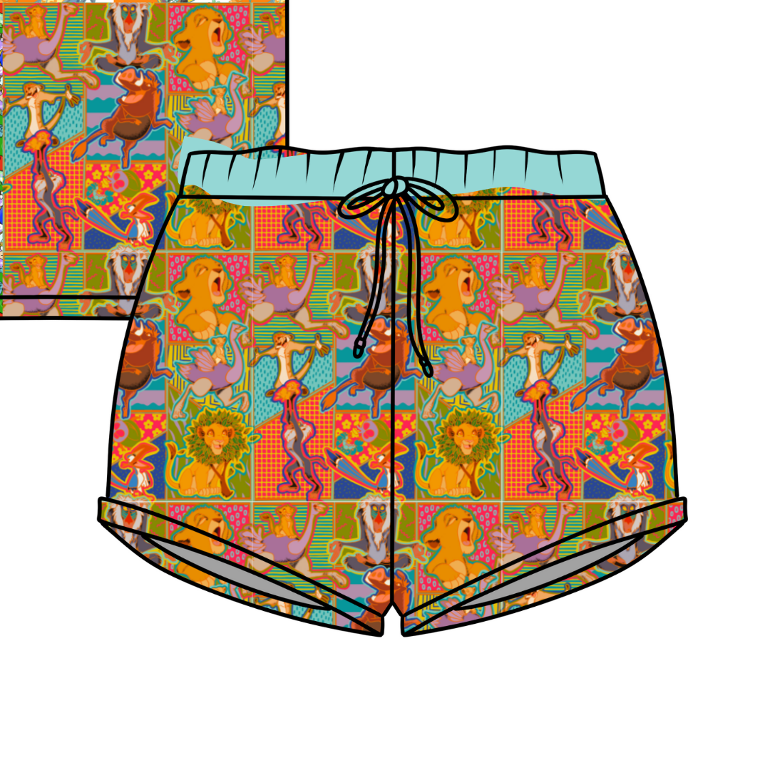 Stay Wild - Snugg - Adult Pajama Shorts - Bamboo - PRE ORDER