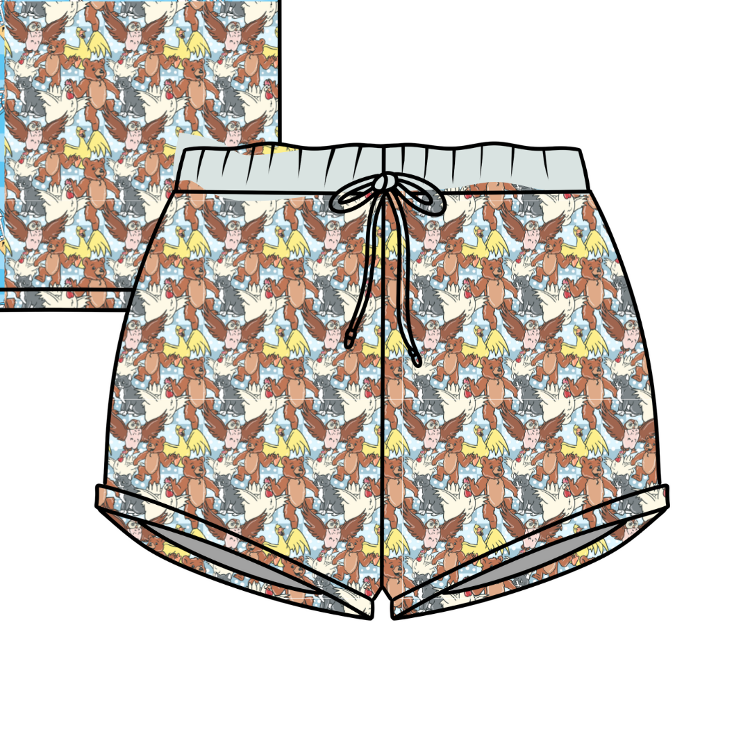 Small Bear - Snugg - Adult Pajama Shorts - Bamboo - PRE ORDER