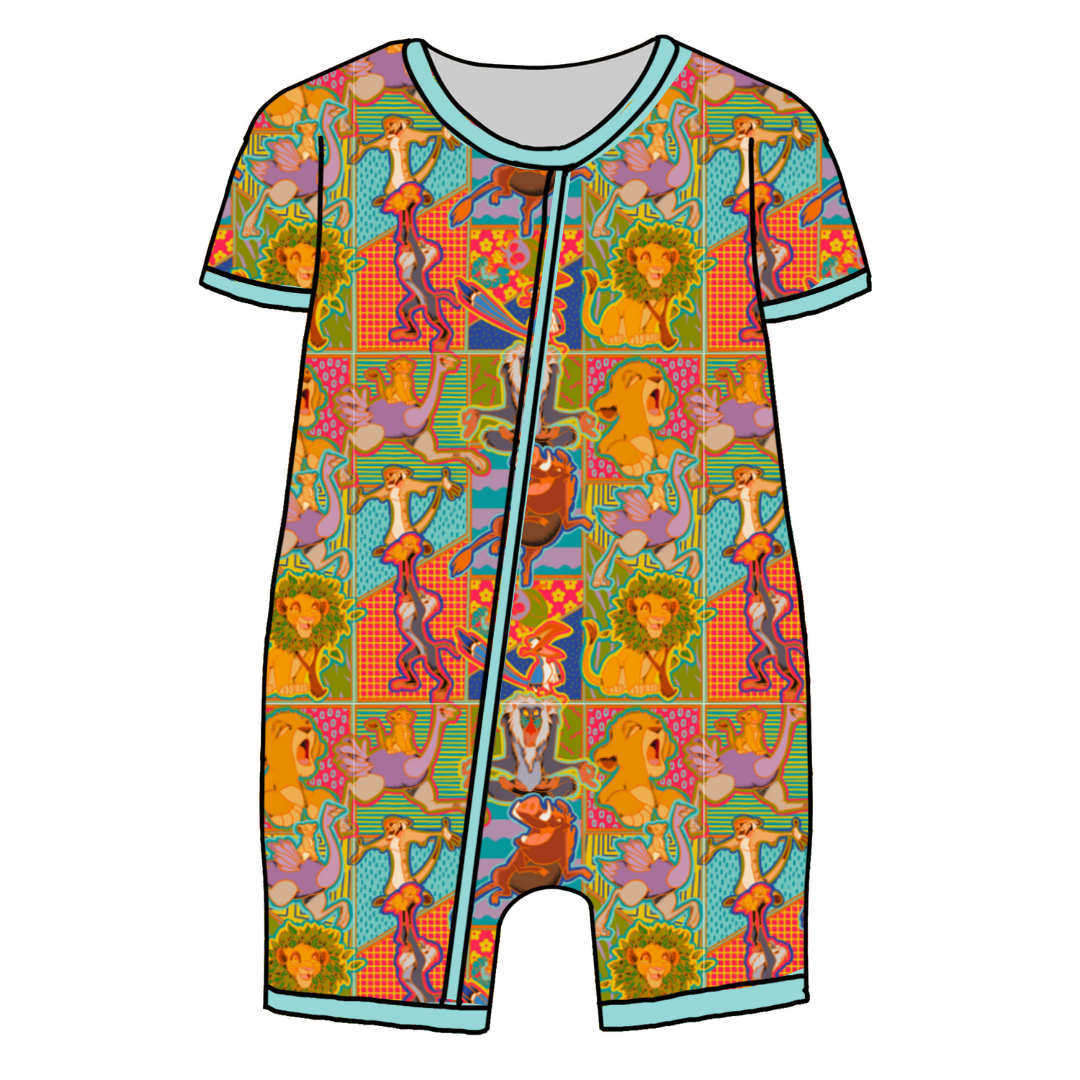 Stay Wild - Bliss - Kid's Short Sleeve Sleeper - Bamboo - PRE ORDER