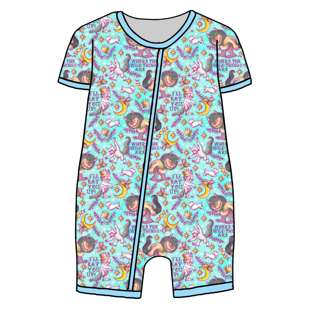 Love You So - Bliss - Kid's Short Sleeve Sleeper - Bamboo - PRE ORDER