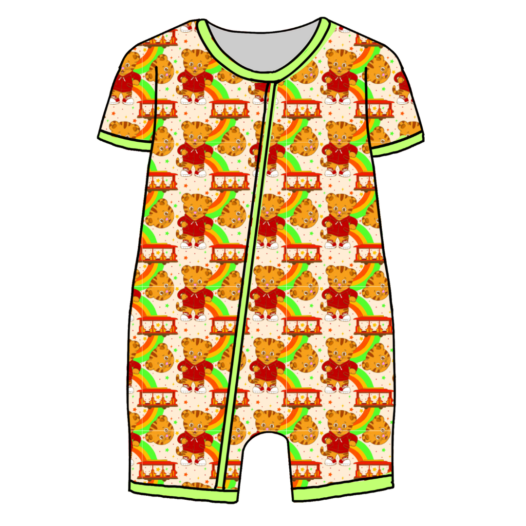 Neighborhood - Bliss - Kid's Short Sleeve Sleeper - Bamboo - PRE ORDER