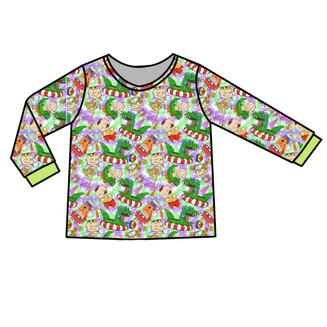 Summer Babies - Slumber - Adult Long Sleeve Pajama Shirt - Bamboo - PRE ORDER