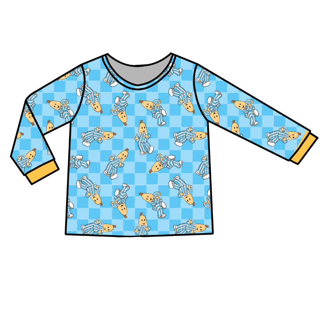 Bananas - Slumber - Adult Long Sleeve Pajama Shirt - Bamboo - PRE ORDER