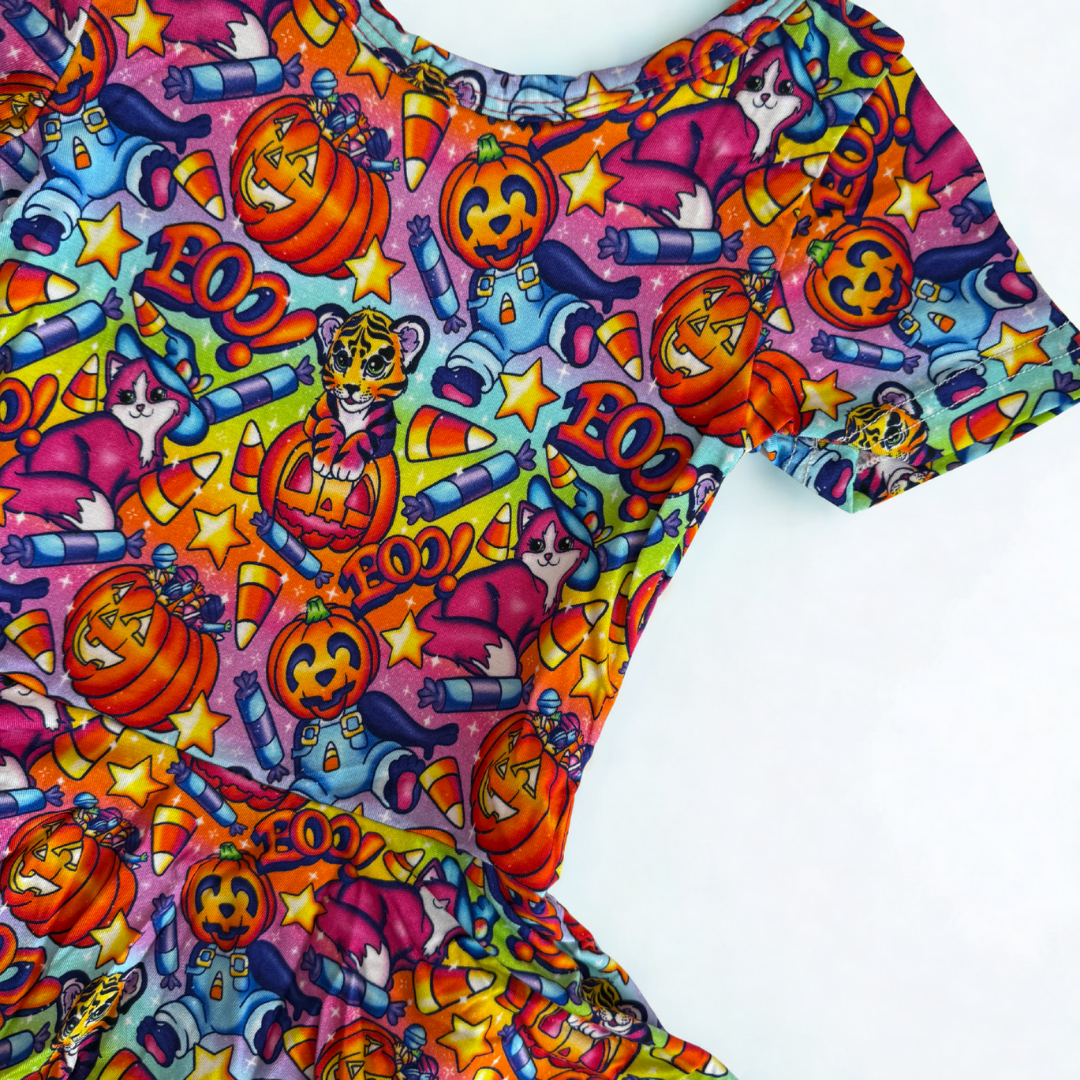 GIRL'S SHORT SLEEVE SKIRTED LEO - BAMBOO - READY TO SHIP - VIEW ALL