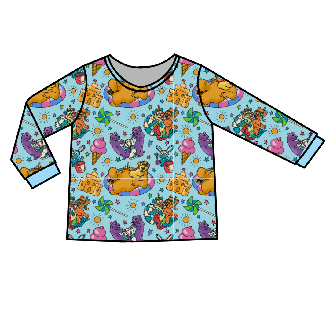 Summer Cooler - Slumber - Adult Long Sleeve Pajama Shirt - Bamboo - PRE ORDER