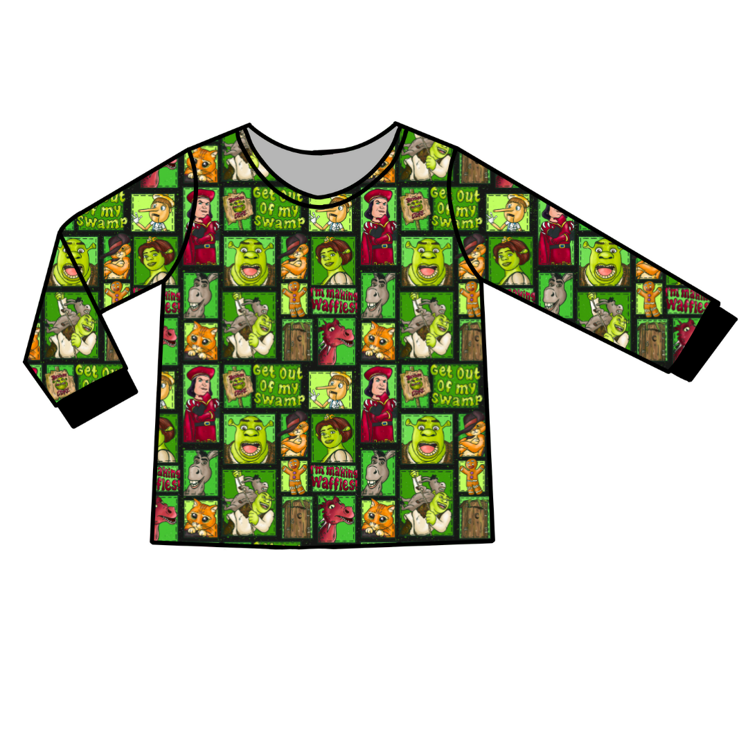 Swamp - Slumber - Adult Long Sleeve Pajama Shirt - Bamboo - PRE ORDER