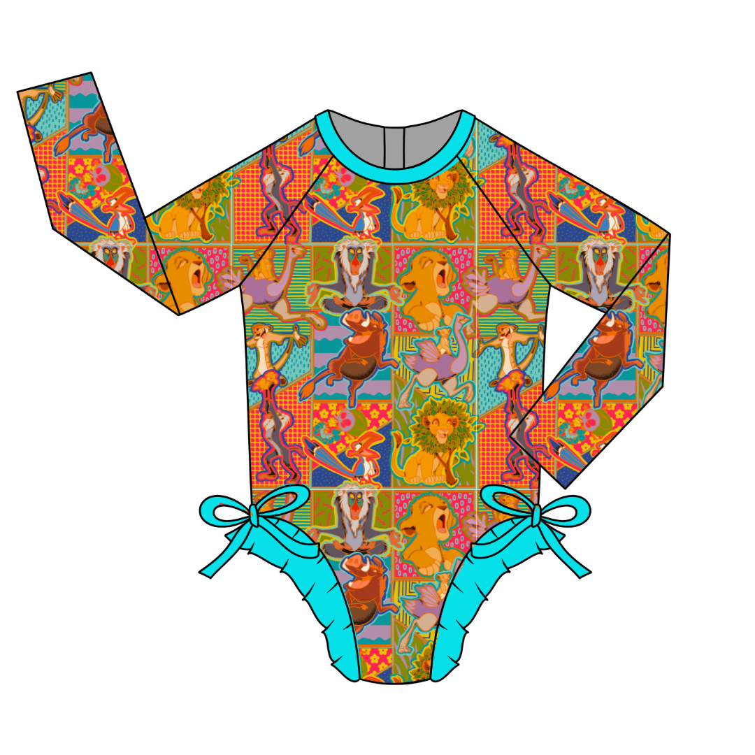 Stay Wild - Remi - Ruffle Long Sleeve Swim One Piece - PRE ORDER