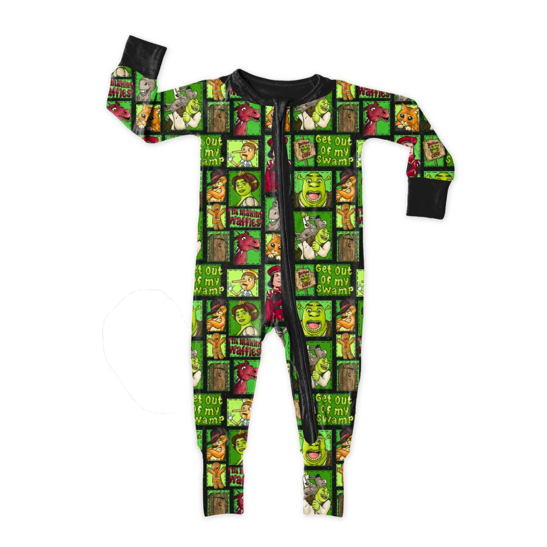 Swamp - Dreamland - Kid's Long Sleeve Sleeper - Bamboo - PRE ORDER