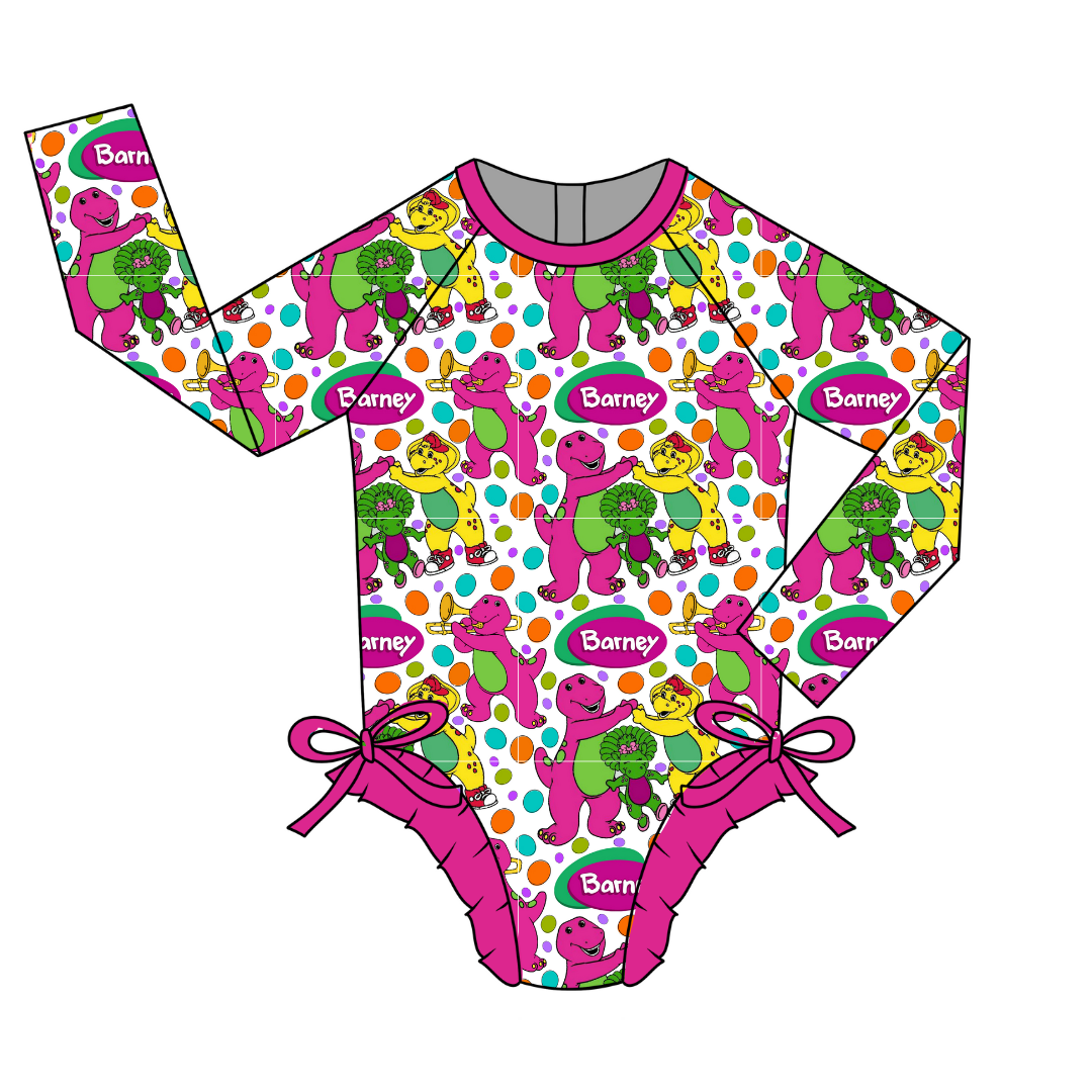 Gumdrops - Remi - Ruffle Rash Guard Swim One Piece - PRE ORDER