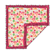 Strawberry Summer - Nest Ruffle Blanket - Bamboo- PRE ORDER