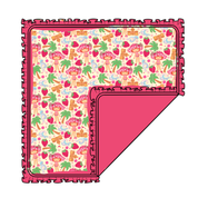 Strawberry Summer - Nest Ruffle Blanket - Knit - PRE ORDER