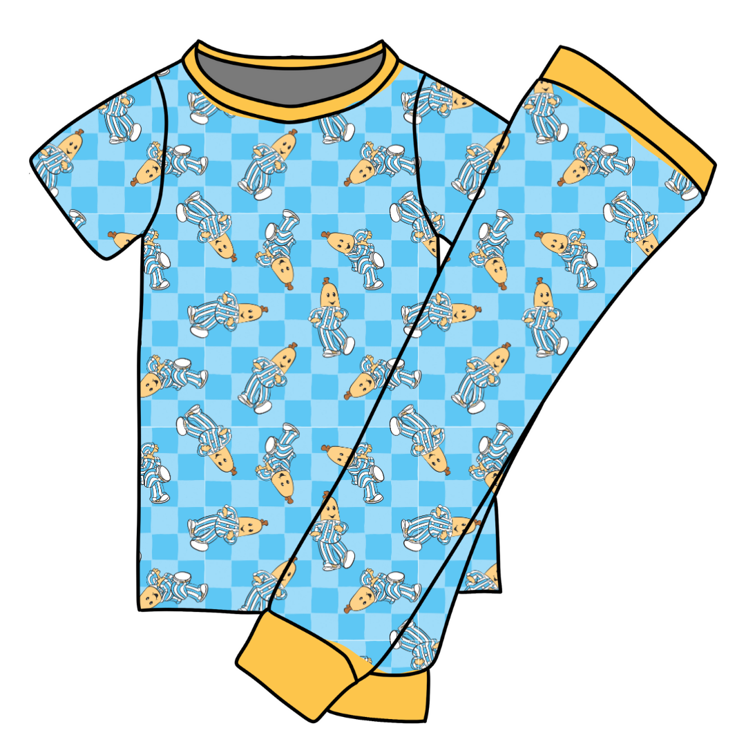 Bananas - Cozy - Kid's Long Sleeve Pajama Pants Set - Bamboo - PRE ORDER