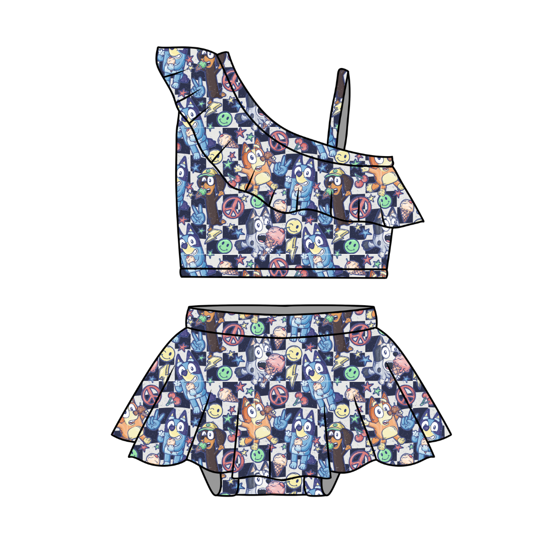 Ice Cream - Brooklyn - Two Piece Skirted Swim - PRE ORDER