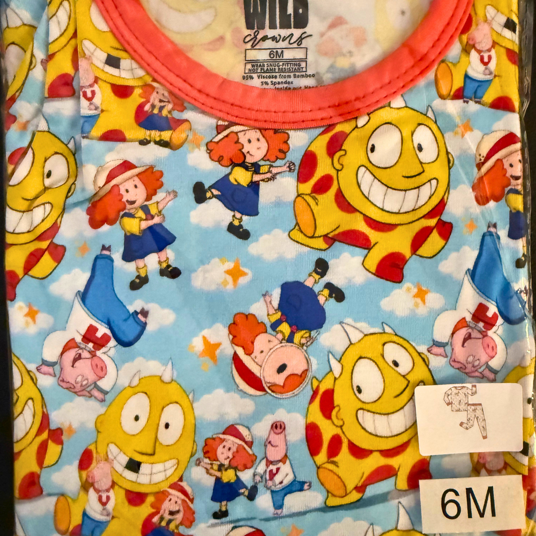 Ferocioius - Slumber Long Sleeve Pajama Pants Set - Bamboo - Ready to Ship - 6M